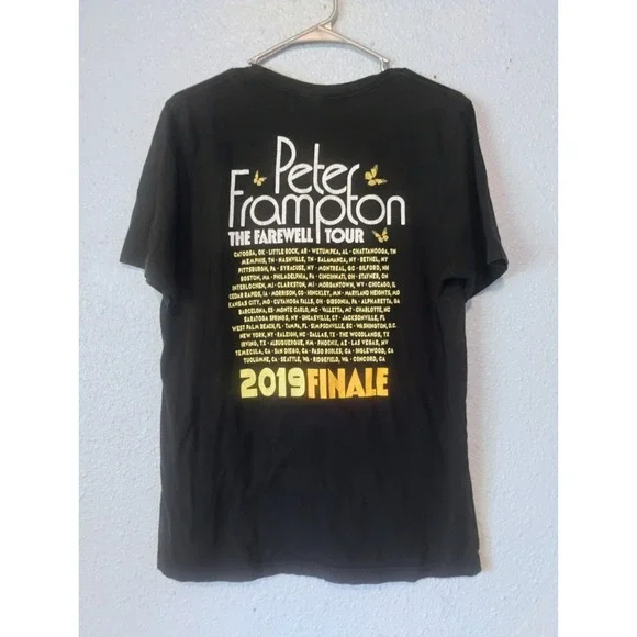 Peter Frampton The Farewell Tour Tshirt The Finale Black Size Large Rare Music T - Picture 3 of 4